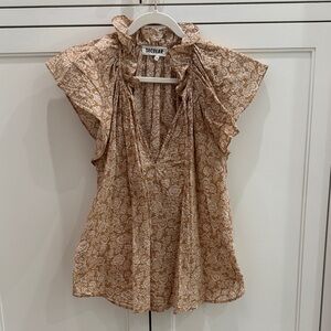 Secular Floral Tan Top - Large